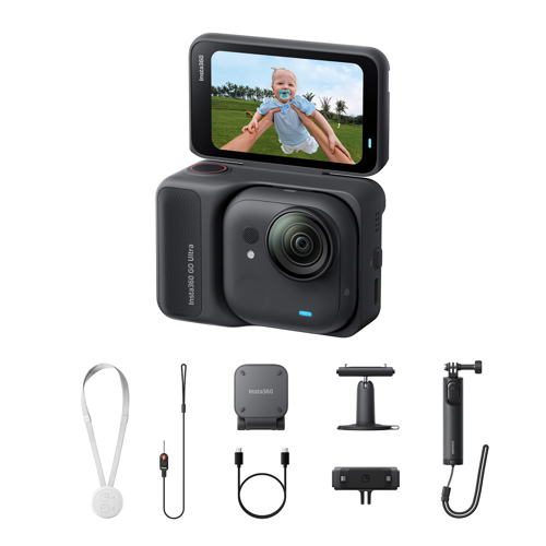Insta360 GO Ultra Essentials Bundle Midnight Black