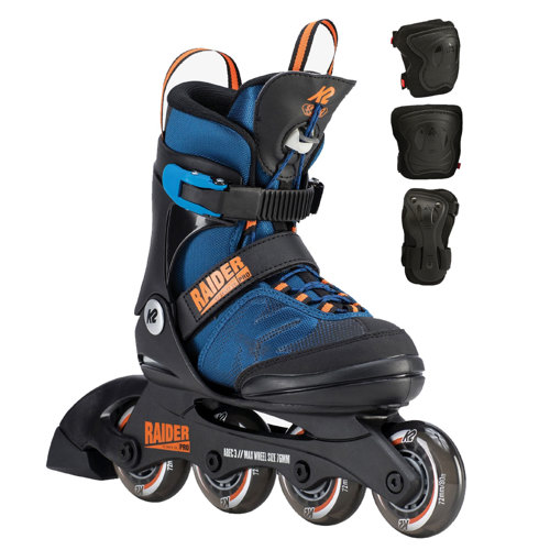 K2 Sports Raider Pro Pack Inline Skate and Pads for Boys