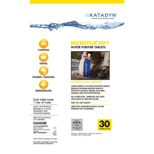 Katadyn Micropur Purification Tablets (Package of 30)