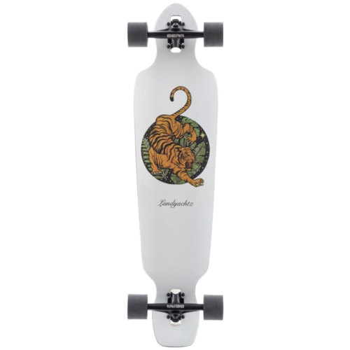 Landyachtz Battle Axe - Paper Tiger Drop Through Longboard Complete Skateboard