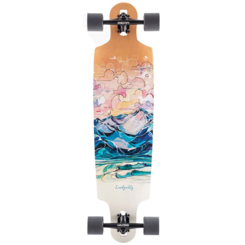 Landyachtz Drop Cat 38 - Vibes Drop Through Longboard Complete Skateboard