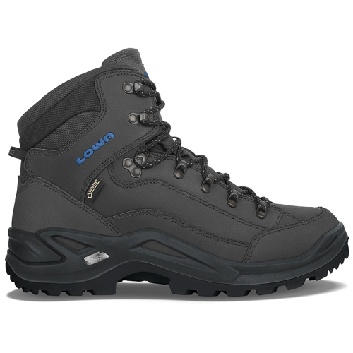Lowa Renegade Evo GTX Mid Hiking Shoes for Men Anthracite/Steel Blue 12