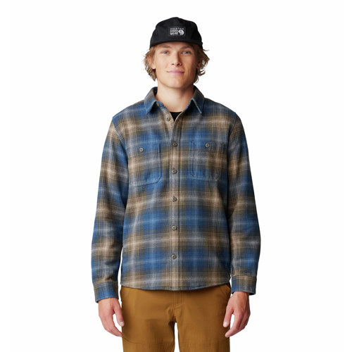 Mountain Hardwear Plusher Long Sleeve Shirt for Men Medium Ridgeline Ombre