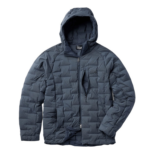 Mountain Hardwear StretchDown Hooded Jacket for Men Large Moon Blue