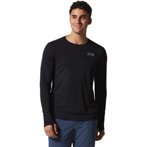 Mountain Hardwear Wicked Tech Recycled Long Sleeve T for Men Black Medium
