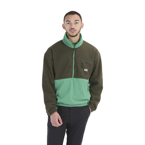 Marmot Retro Rocklin 1/2-Zip Jacket for Men Large Rosin Green/Clover