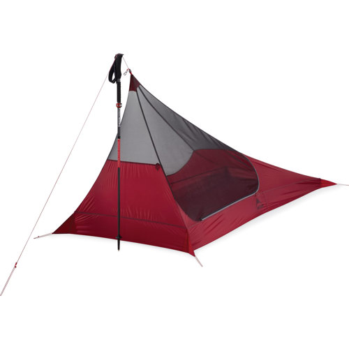 MSR Thru-Hiker Mesh House 1 Person Tent, Red