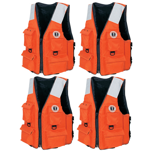 Mustang Survival Classic Industrial Vest X-Large 4-Pack