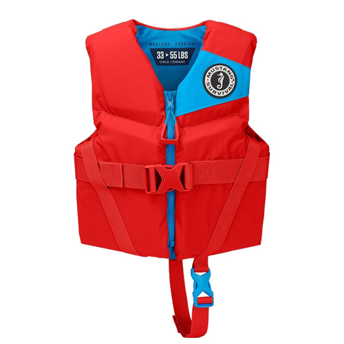 Mustang Survival Child Rev Foam Vest Imperial Red