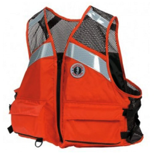 Mustang Industrial Mesh Life Jacket, Orange Large/X-Large