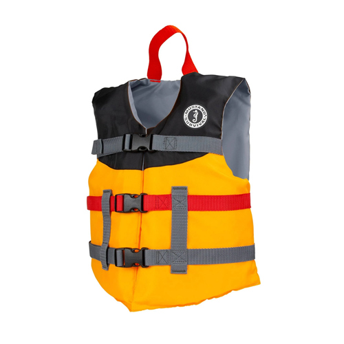Mustang Survival Livery Foam Vest Mango/Black Youth