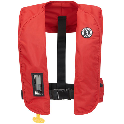 Mustang Survival MIT 100 Convertible A/M Inflatable PFD Life Jacket Red Single