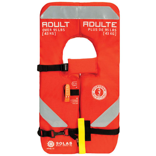 Mustang Survival 4-One SOLAS Life Jackets, Orange Adult