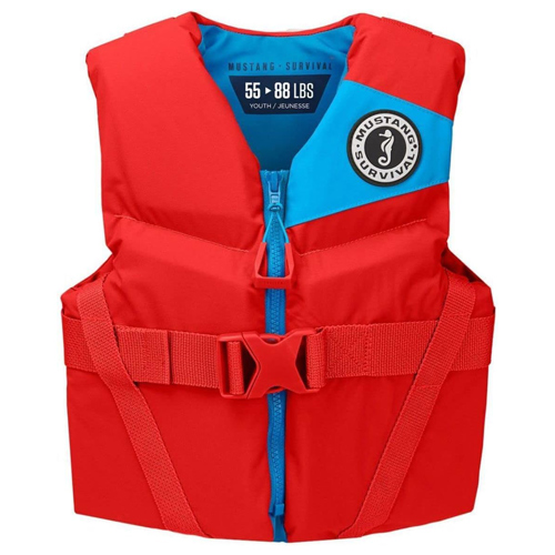 Mustang Survival REV Youth Foam Vest Imperial Red