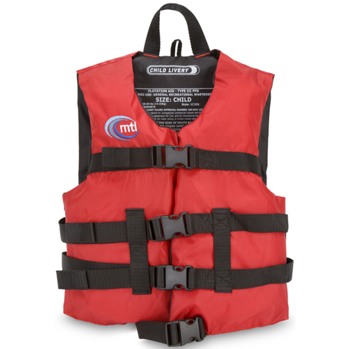 MTI Child Livery Life Vest, Red