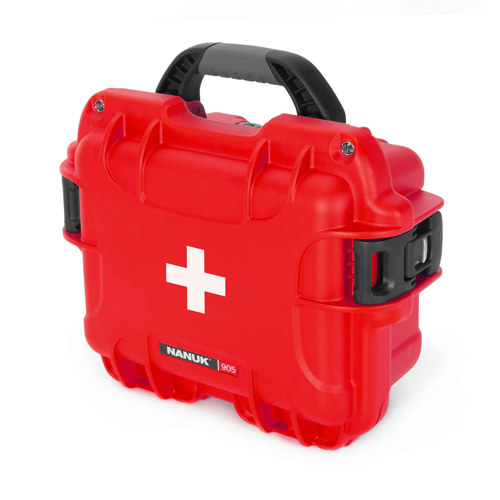 Nanuk 905 Waterproof First Aid Case, Red