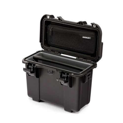 Nanuk Trail 15 Eco-Friendly Waterproof Compact Gear Case, Black