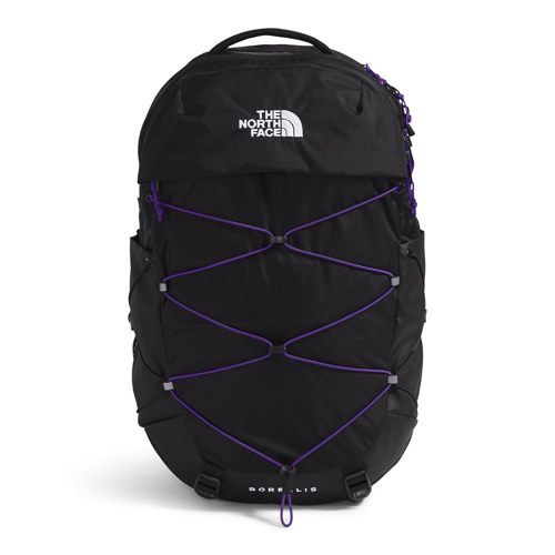 The North Face Borealis Backpack for Women, 2021 Model TNF Black/Peak Purple