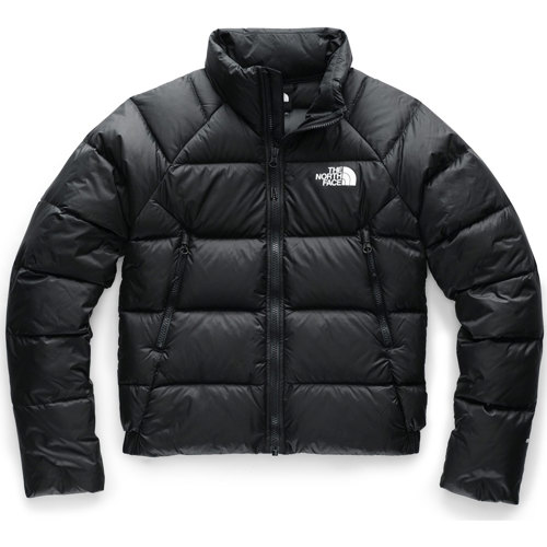white north face down jacket