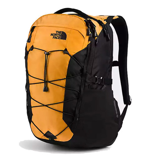 yellow north face backpack