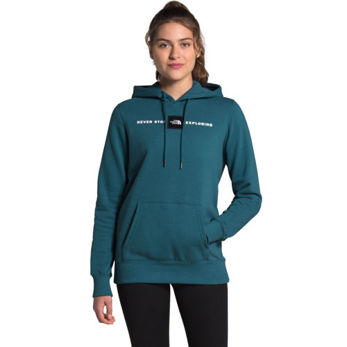 turquoise north face hoodie