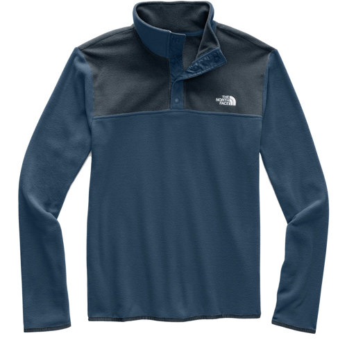 the north face tka glacier snap neck pullover fleece in khaki