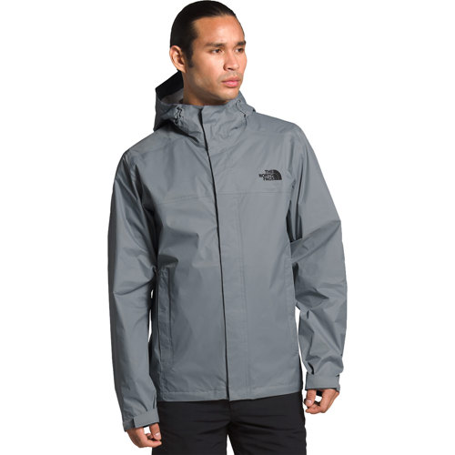 north face rain jacket gray