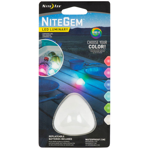 Nite Ize NiteGem LED Luminary, Disc-O Select