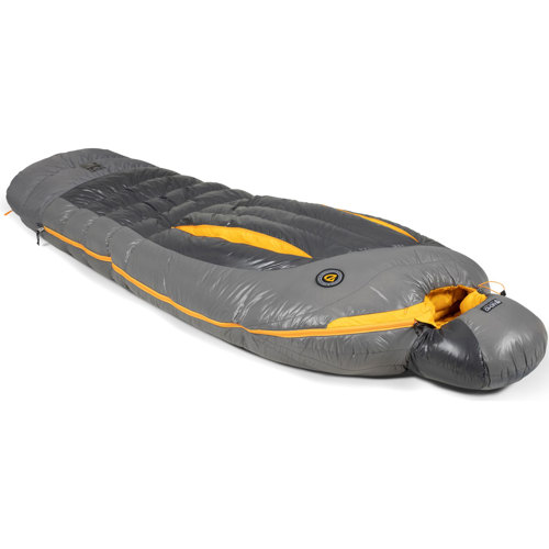 Nemo Sonic 0F 800 FP Hydrophobic Down Sleeping Bag, Granite/Sunburst Yellow