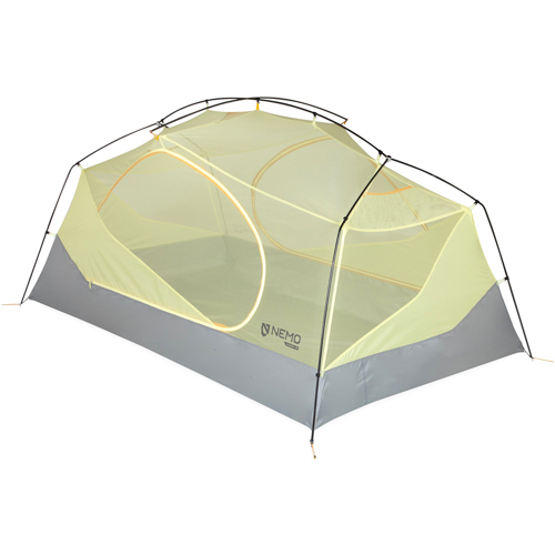 Nemo Aurora 2 Person Backpacking Tent with Footprint Mango/Fog