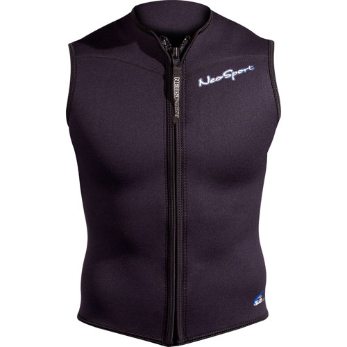 NeoSport 2.5mm Men's Front Zip Vest Wetsuit Small Black