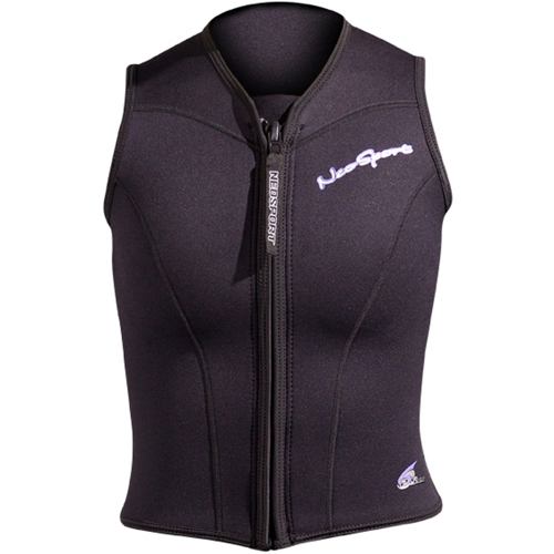 NeoSport 2.5mm Women's Front Zip Vest Wetsuit 4 Black