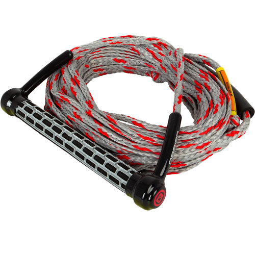 O'Brien 1-Section Ski Combo Rope and Handle Silver/Red