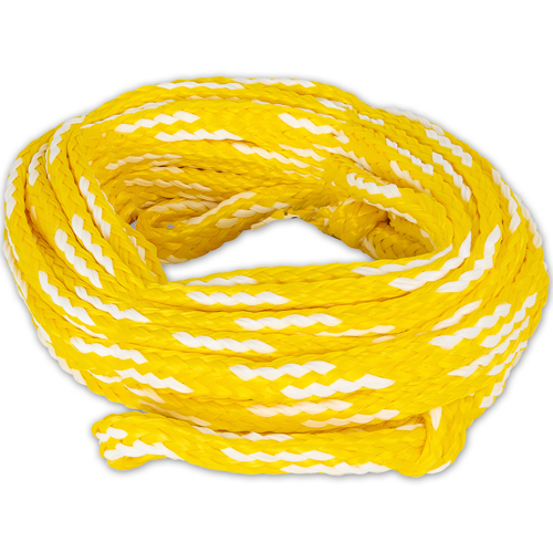 O'Brien Standard Tube Rope, Up to 6 Riders Yellow/White 6-Person