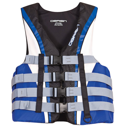 O'Brien Men's 4-Buckle Nylon Pro Life Jacket, Blue