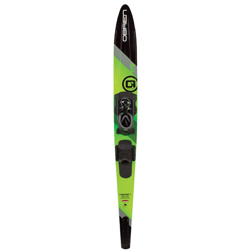 O'Brien World Team Waterski with Z9 Bindings Green 66" w/X-Small/Small Bindings