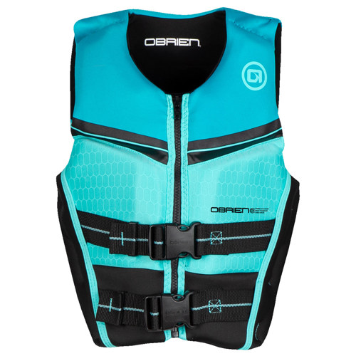 O'Brien Flex V-Back Life Jacket for Youth Small Aqua