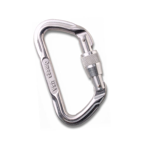 Omega Pacific Lite Standard Locking D Carabiner OPLL6 SunnySports