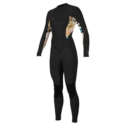 O'Neill 2mm Bahia Women's Full Wetsuit Black/Mikah Floral 8