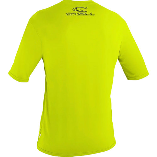O'Neill Youth Basic Skin 50+ Short Sleeve Sun Shirt 4 Lime