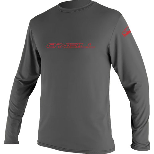 O'Neill Youth Basic Skin 50+ Long Sleeve Sun Shirt 4 Graphite