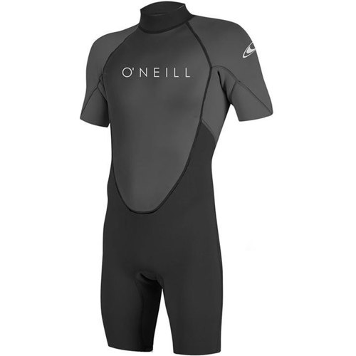 O'neill 3/2mm Reactor II Men's Springsuit Wetsuit Medium Black/Graphite