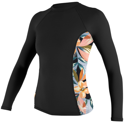 O'Neill Side Print Long Sleeve Rash Guard for Women