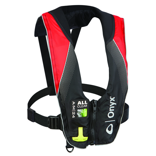Onyx A/M-24 All Clear Automatic/Manual Inflatable Life Jacket Red