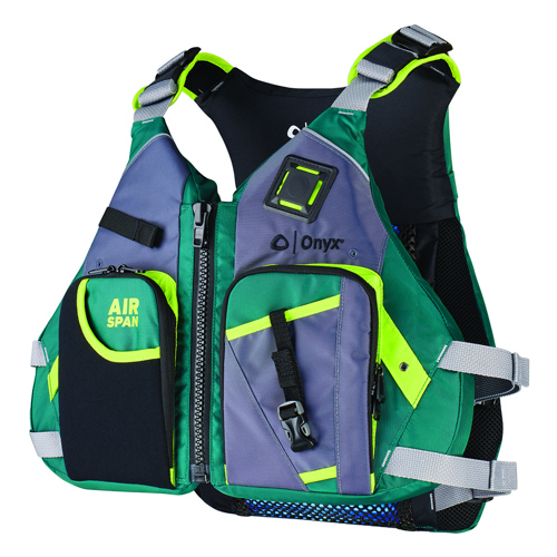 Onyx Airspan Angler Life Jacket X-Small/Small Green