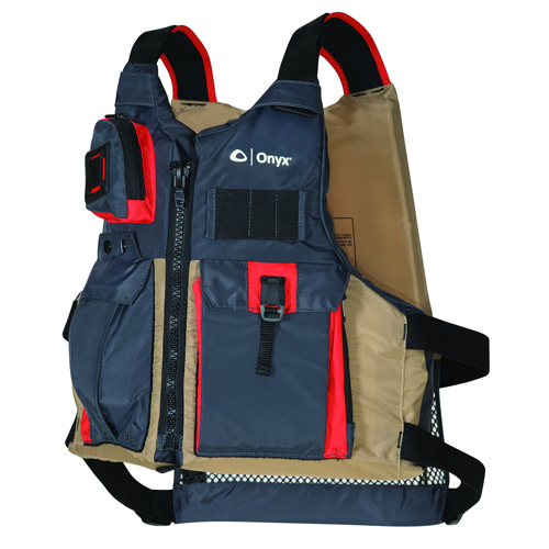 Onyx Kayak Fishing Life Vest Oversized Tan