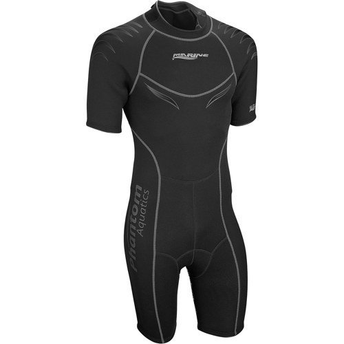 Phantom Aquatics Marine Men's Shorty Wetsuit Black XX-Large