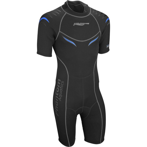 Phantom Aquatics Marine Men's Shorty Wetsuit Blue Small