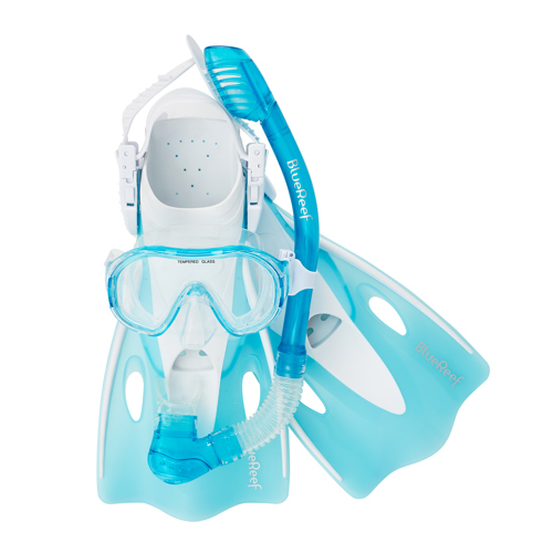 Blue Reef Kids Piper Snorkeling Set Turquoise