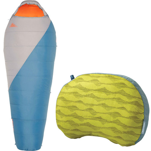 Kelty Cosmic 20F Synthetic Regular Sleeping Bag with Therm-A-Rest AirHead Pillow